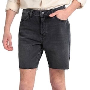 Topman denim cutoff shorts